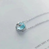 925 Silver Fish Tail Necklace & Pendant For Women
