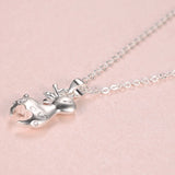 925 Silver Deer Necklace Pendant for Women - Hot Pure Silver Jewelry Gift