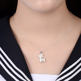 925 Silver Deer Necklace Pendant for Women - Hot Pure Silver Jewelry Gift