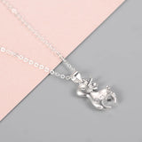 925 Silver Deer Necklace Pendant for Women - Hot Pure Silver Jewelry Gift