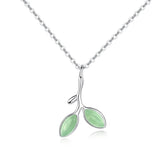 Green Leaves Necklace & Pendant for Women
