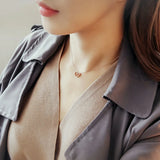 925 Sterling Silver Heart Necklace Pendant Hot Pure Silver Jewelry for Women