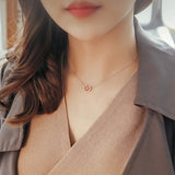 925 Sterling Silver Heart Necklace Pendant Hot Pure Silver Jewelry for Women