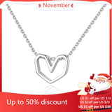 925 Sterling Silver Heart Necklace & Pendant