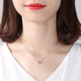 925 Sterling Silver Heart Necklace for Women
