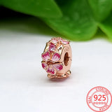 925 Sterling Silver Heart Pendant Clip Charm for Bracelet DIY Set