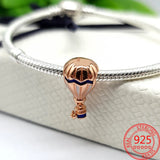 925 Sterling Silver Heart Pendant Clip Charm for Bracelet DIY Set
