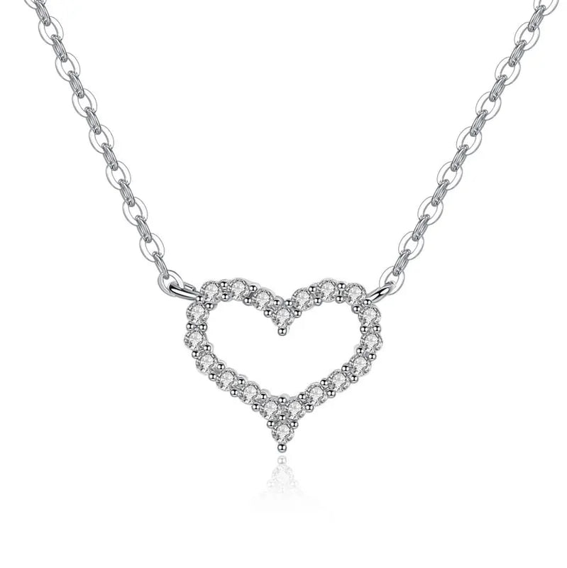Heart Zircon Necklace & Pendant for Women