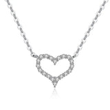 Heart Zircon Necklace & Pendant for Women