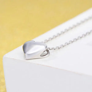 Sterling Silver Love Heart Necklace for Women Wedding Jewelry