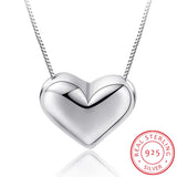 Sterling Silver Love Heart Necklace for Women Wedding Jewelry