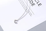 Moon Zircon Necklace - 925 Sterling Silver