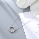 925 Silver Round Necklace & Pendant Set