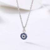 925 Silver Round Necklaces & Pendants for Women