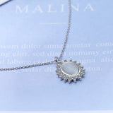 925 Sterling Silver Opal Necklaces & Pendants