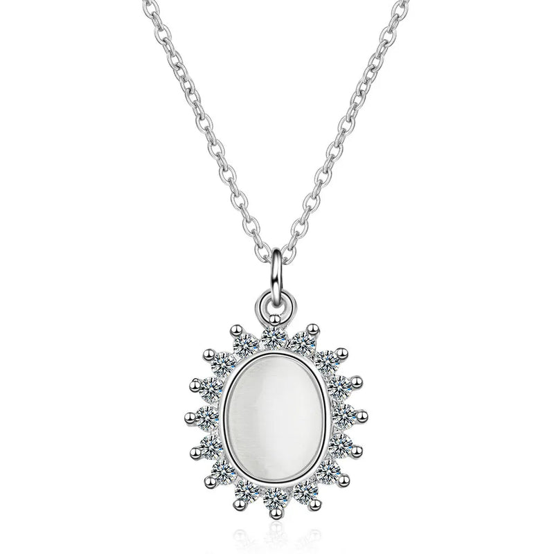 925 Sterling Silver Opal Necklaces & Pendants