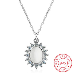 925 Sterling Silver Opal Necklaces & Pendants