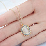 925 Sterling Silver Opal Necklaces & Pendants