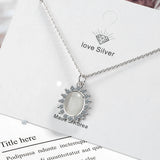925 Sterling Silver Opal Necklaces & Pendants