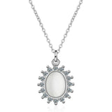 925 Sterling Silver Opal Necklaces & Pendants