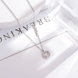 925 Sterling Silver Smile Lucky Necklace for Women
