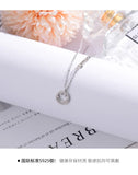 925 Sterling Silver Smile Lucky Necklace for Women