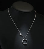 925 Silver Star & Crescent Necklace Pendant