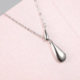 925 Silver Water Droplets Necklace Pendant - Women's Jewelry
