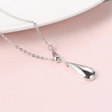 925 Silver Water Droplets Necklace Pendant - Women's Jewelry