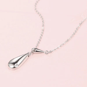 925 Silver Water Droplets Necklace Pendant - Women's Jewelry