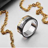 New Arrival Titanium Steel Rotating Rings for Men and Women
