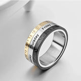 New Arrival Titanium Steel Rotating Rings for Men and Women