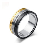 New Arrival Titanium Steel Rotating Rings for Men and Women
