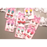Pink Cats Clip on Earrings for Kids Girls No Pierced Children Women Earrings