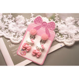 Pink Cats Clip on Earrings for Kids Girls No Pierced Children Women Earrings