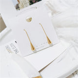 French Style Water Drop Earrings Stainless Steel Hook