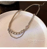 Titanium Steel Sweater Necklace For Women Men Hip-hop Jewelry