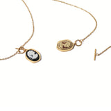 Acrylic 3D Contrast Portrait Necklace