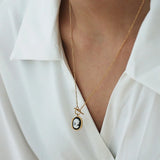 Acrylic 3D Contrast Portrait Necklace