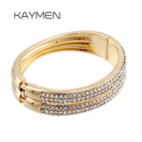Rhinestones Statement Bangle Bracelet for Women