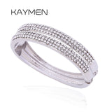 Rhinestones Statement Bangle Bracelet for Women