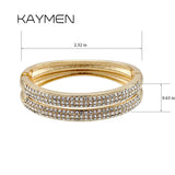 Rhinestones Statement Bangle Bracelet for Women