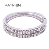 Rhinestones Statement Bangle Bracelet for Women