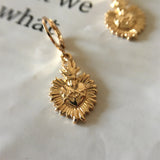 Textured Heart Charm Hoop Earrings For Women
