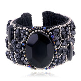 Turquoise Beaded Cuff Bracelet for Women