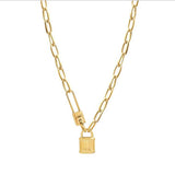 Arrivals Love Pin Lock Pendant Necklace for Women
