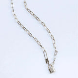 Arrivals Love Pin Lock Pendant Necklace for Women