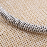 Stainless Steel Bracelets Bangle Twisted Wire Pearl Charm Accessories Women