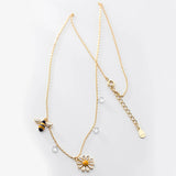 Sterling Silver 925 Bee Charm Necklaces for Women