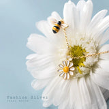 Sterling Silver 925 Bee Charm Necklaces for Women